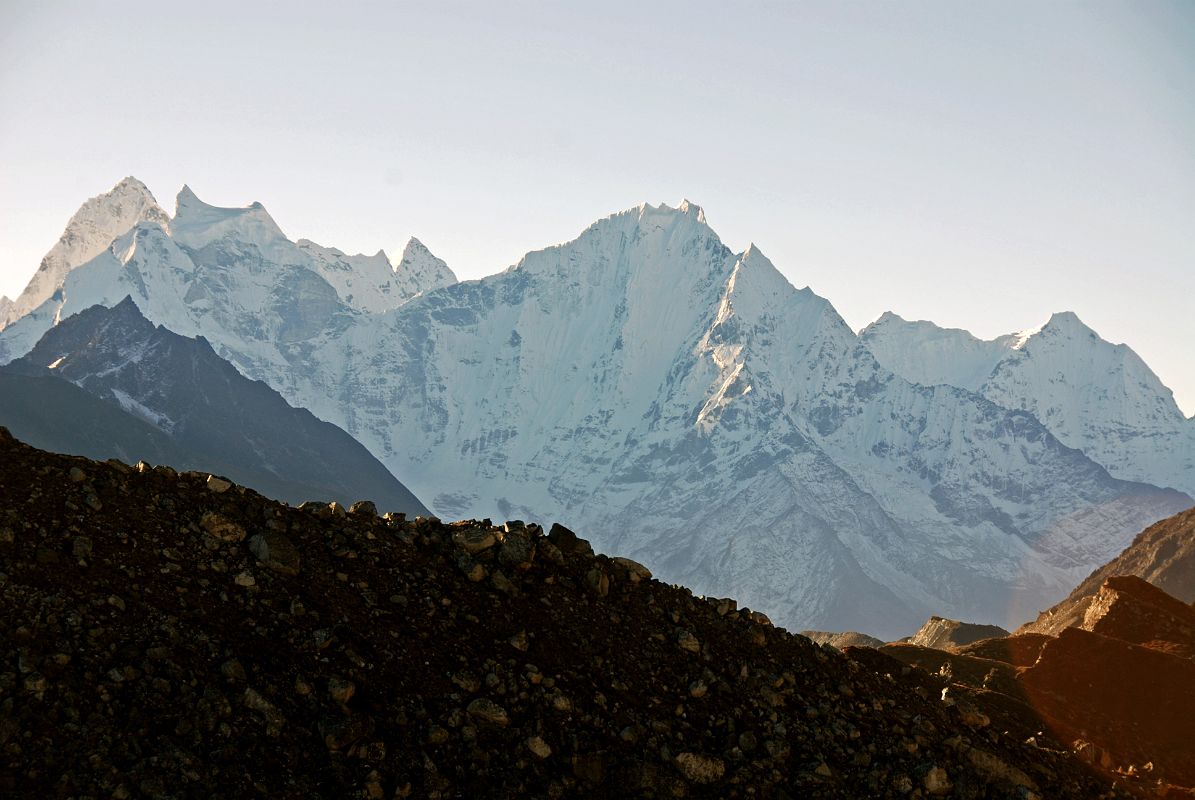 02 Kangtega, Thamserku, Kusum Kanguru From Fourth Gokyo Lake Near Scoundrels View